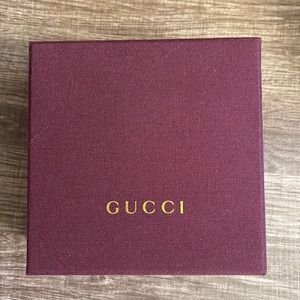 Gucci small jewelry box with satin pouch